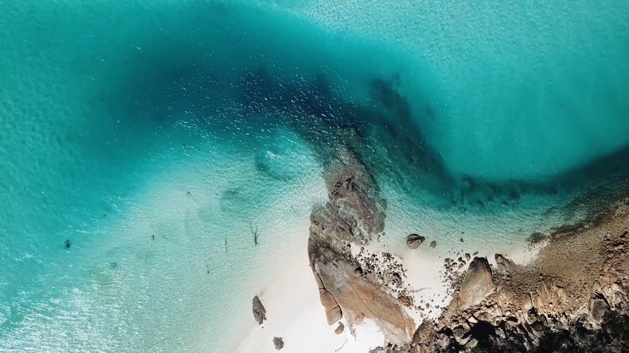 hill inlet top down drone