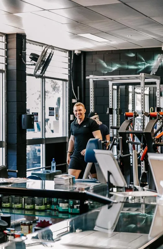 smiling personal trainer