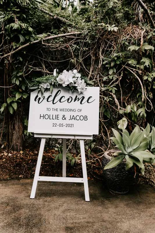 wedding welcome sign