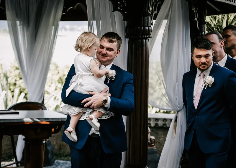 groom and daughter