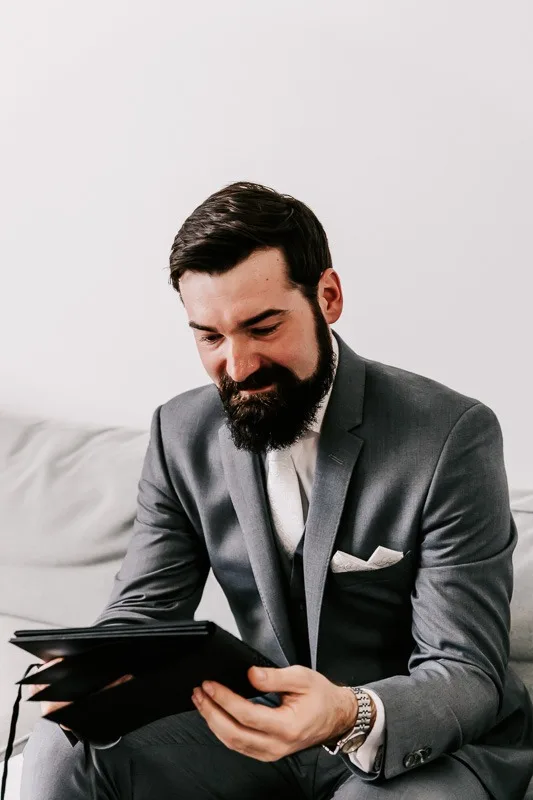 groom getting ready
