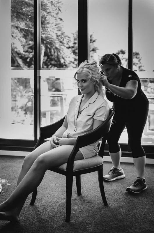 bride getting ready