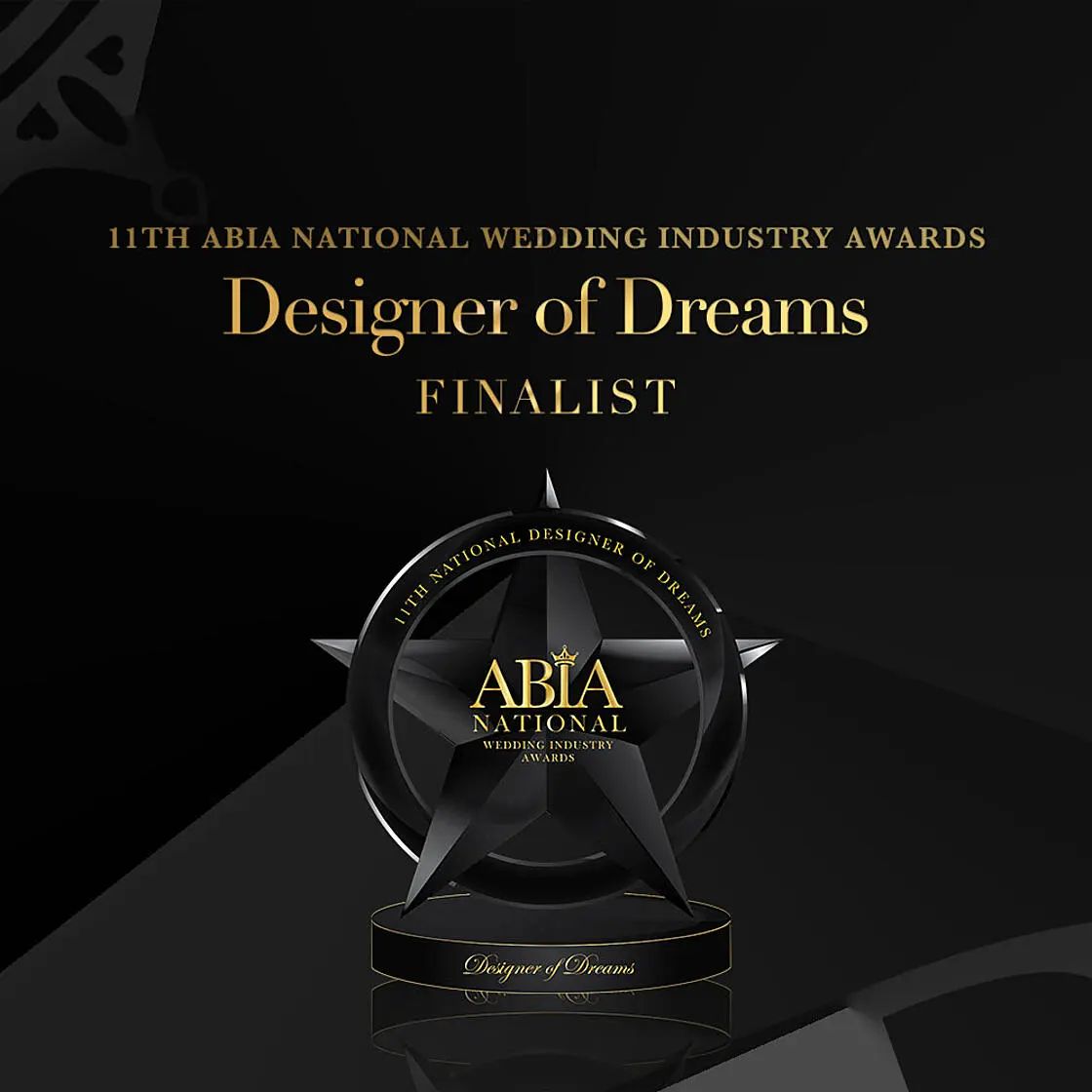 We are ecstatic and thrilled to announce that @th3rddimensionmedia is a shortlisted Finalist for the 11th ABIA National Designer of Dreams Wedding Awards 🧡🏆 To qualify, our business had to be rated & reviewed with ABIA over 4 consecutive years, achieving an average customer-rating above 95% from our own, amazing wedding clients.
Thank you, thank you, thank you!
Winners & Rankings will be announced April 20th on ABIA's Youtube Channel! 
Congratulations, and best of luck to all the finalists!
Bring on the awards! 💕 #ABIAWEDDINGAWARDS. ~ with @abiaweddings