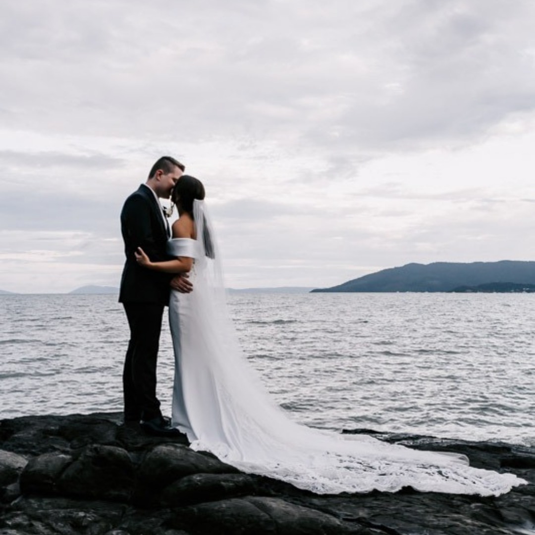 Tonal cloud formations creating a stunning backdrop for our couple, Melissa and Kurtis. 
At Th3rd we believe there is no such thing as bad weather!