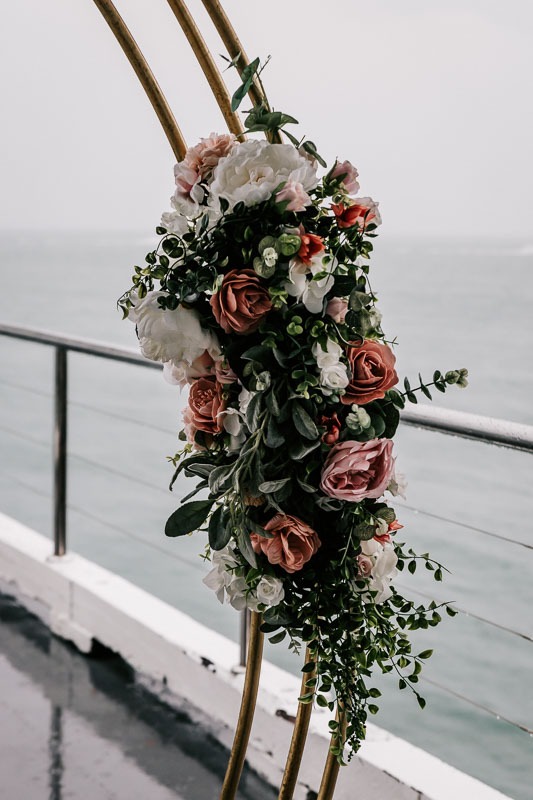wedding arbour floral