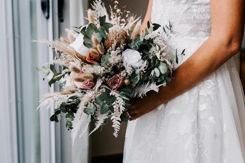 bridal bouquet by sofi and flora