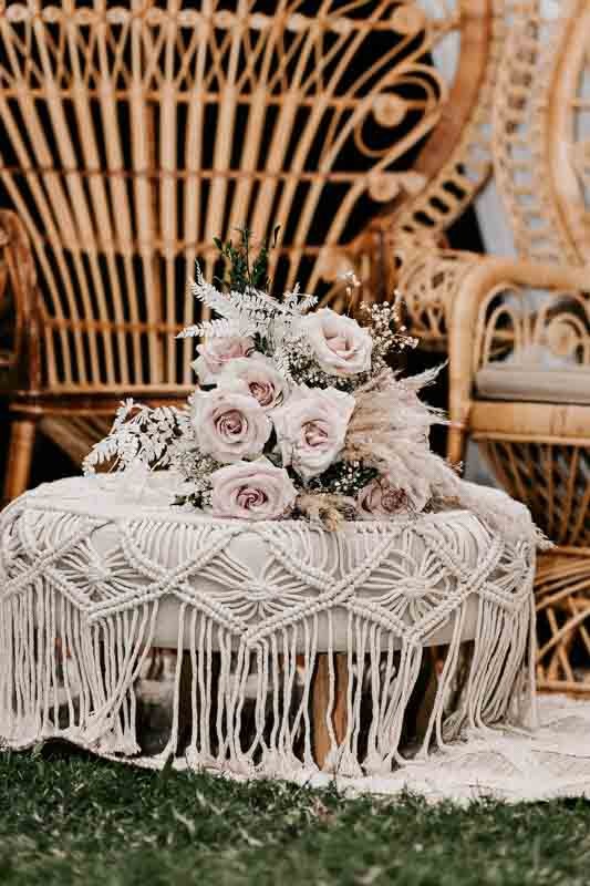 bridal bouquet and decor