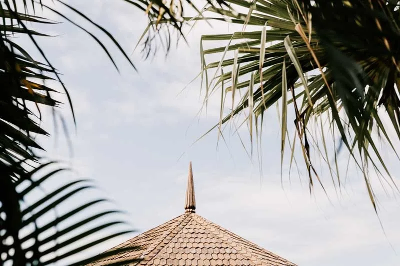 spire of pavillion