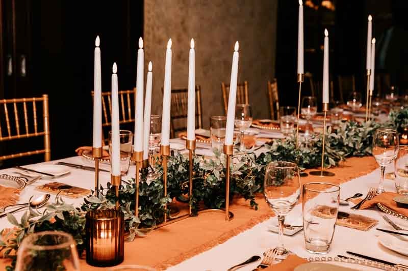 Table setting at reception
