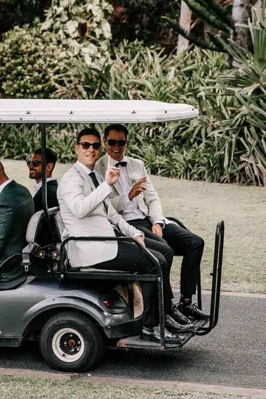 Groom & Groomsmen arriving at ceremony