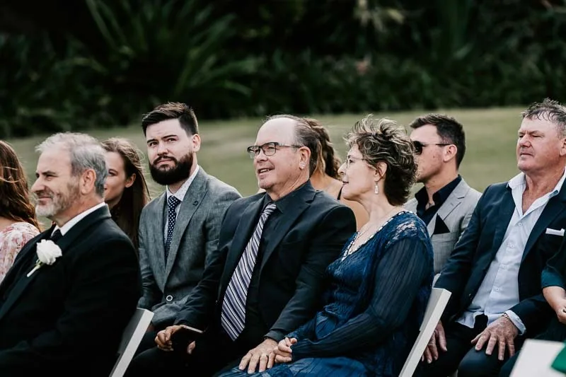 Guests enjoying ceremony