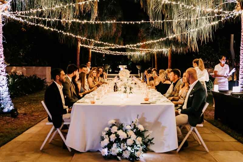 Bride & Groom reception seating