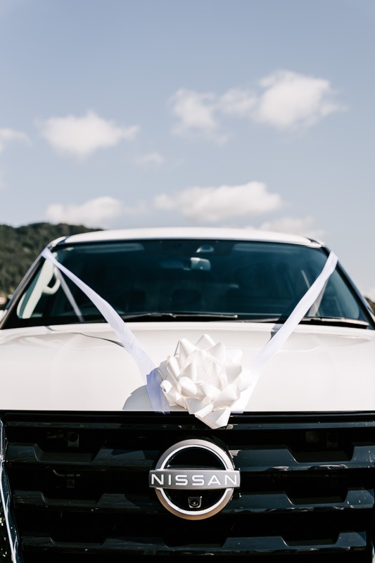 Grooms wedding car