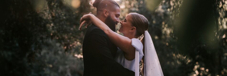 Professional videography photography and drone footage wedding scene