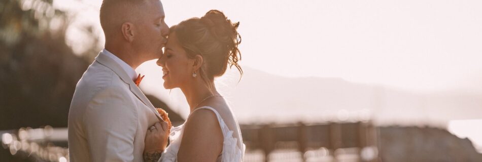 Professional videography photography and drone footage of wedding