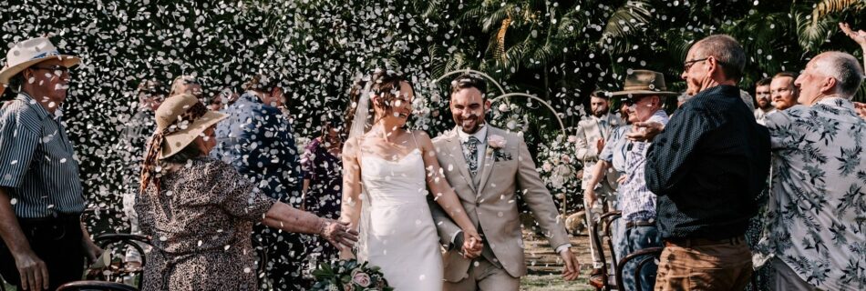 Professional videography of joyful wedding celebration outdoors