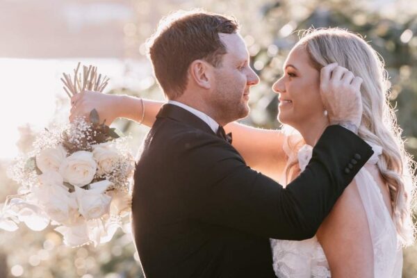 Shennaye and Ben in the Sunlight embracing