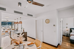 holiday rental photo shoot with lifestyle staging for 208 Boat House