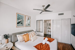 whitsundays accommodation photography showcasing styled bedroom