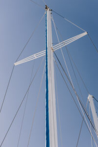 FCTA May22-Th3rd Dimension Media-LR-44 Tall masts and blue skies aboard Atlantic Clipper yacht during retreat