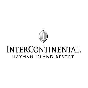 intercontinental hayman island logo greyscale