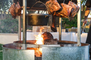 18-11-23 Fashion - Full Gallery TDM LR-14 Professional videography barbecue setup with meat roasting outdoors