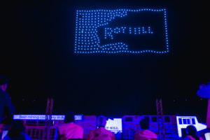 22-11-23 Mining Day – Full Gallery TDM LR-404 Professional videography capturing an illuminated drone display