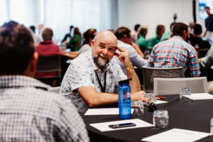 Professional videography event with attendees and discussions