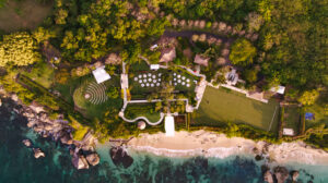 Ag Day 21-11-23 TDM LR-4 Professional videography drone view of a scenic coastal landscape