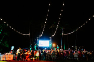 Professional videography photography and drone footage of outdoor event