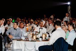 Professional videography and photography event audience scene