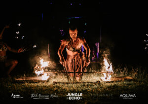 Jungle Echo – Low Res Export-108 Professional videography featuring a fire dancer performing at night