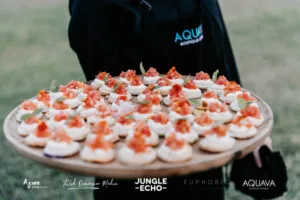 Professional videography photography and drone footage of appetizers