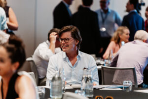 Professional videography and photography at a business event