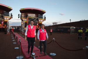 Mining Day 22-11-23 TDM LR-128 Professional videography capturing mining event with two people