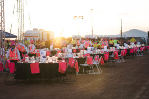 Mining Day 22-11-23 TDM LR-18 Professional videography for outdoor event setup at sunset