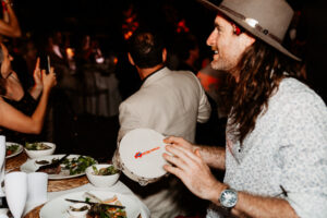 Professional videography photography and drone footage at dinner event