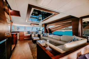 Luxury interior boat photography