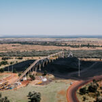 Aerial photography – regional landscape with bridge and roads