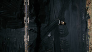 Product photography – black fashion accessory on dark background