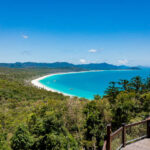Aerial Whitsundays photography – turquoise waters and white sand beach
