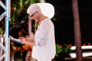 Welcome Dinner 22-Full Gallery-TDM LR-169 Professional videography woman speaking at outdoor event