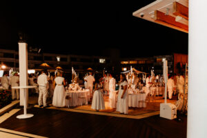 Welcome Dinner 22-Full Gallery-TDM LR-350 Professional videography event with people dining outdoors