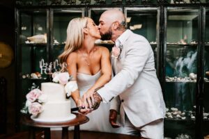 Professional videography photography and drone footage wedding couple