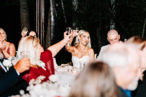 Professional videography photography and drone footage at a wedding