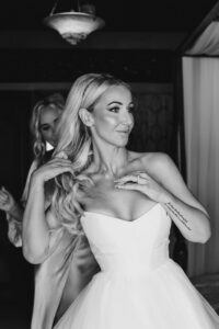 Professional videography photography and drone footage bridal prep