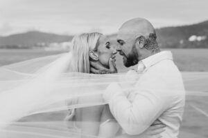 Professional videography photography and drone footage wedding moment