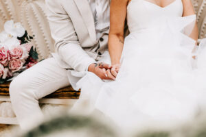 Professional videography photography and drone footage wedding couple