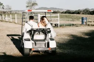Professional videography photography and drone footage golf cart