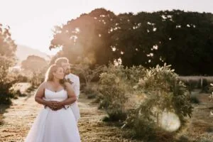 Professional videography photography and drone footage at a wedding